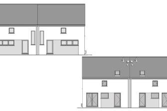 Maison d'inspiration Écostyle 26 plans des façades
