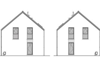 Maison d'inspiration Écostyle 26 plans des pignons