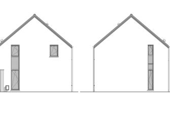 Maison d'inspiration Écostyle 28 plans des pignons