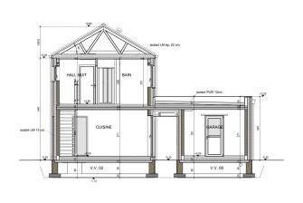 Maison d'inspiration Écostyle 29 plans en coupe