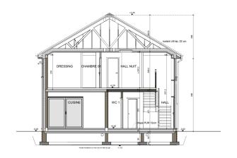 Maison d'inspiration Écostyle 30 plans en coupe
