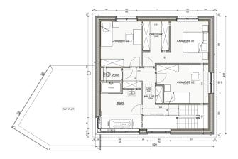 Maison d'inspiration Écostyle 30 plans de l'étage