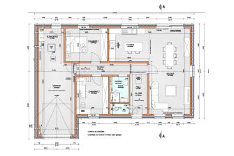 Maison d'inspiration Ancrage plans rez-de-chaussée et garage