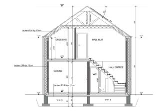 Plan du modèle Évidence - Coupe