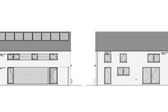 Maison d'inspiration Ancrage Plans des façades