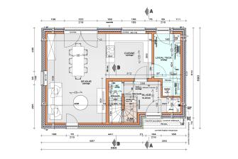 Maison d'inspiration Ancrage Plans du rez-de-chaussée