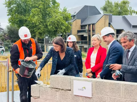 Pose de la première pierre du projet CISEAU : 130 nouveaux logements étudiants à Louvain-la-Neuve